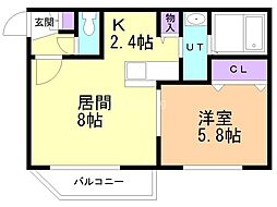 間取図画像 1LDK