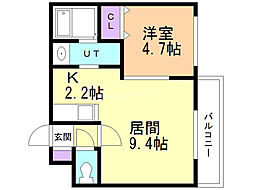間取図画像 1LDK
