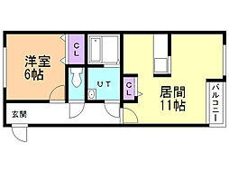 間取図画像 1LDK