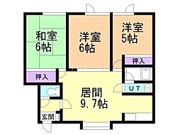 間取図画像 3DK