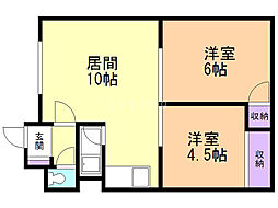 間取図画像 2LDK