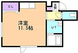 ケイステージ1 ワンルームの間取図画像