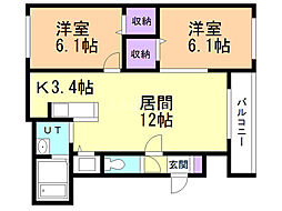 間取図画像 2LDK
