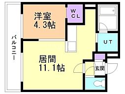 間取図画像 1LDK