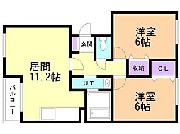 間取図画像 2LDK