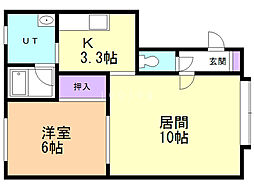 間取図画像 1LDK