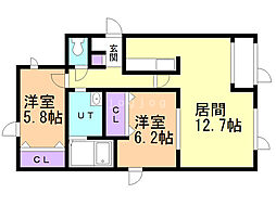間取図画像 2LDK