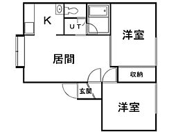 間取図画像 1LDK