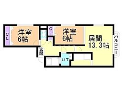 間取図画像 2LDK
