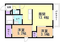 間取図画像 2LDK