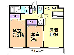 間取図画像 2LDK