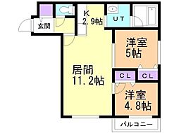 間取図画像 2LDK