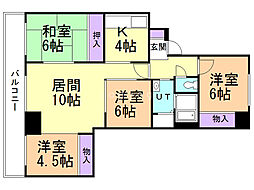 ファインライフ手稲 4LDKの間取図画像