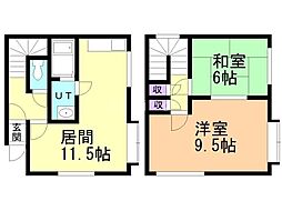 ロイヤルハウス富丘C 2LDKの間取図画像