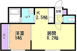 ドルチェヴィータ 1LDKの間取図画像