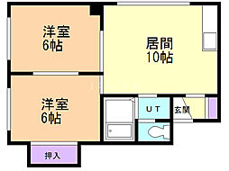 ウイング112 2LDKの間取図画像