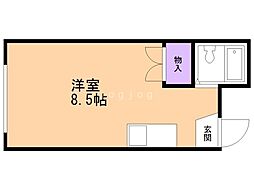 グランメール琴似 ワンルームの間取図画像