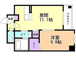 IZOU 1LDKの間取図画像