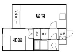 プレサント琴似1-3 1LDKの間取図画像
