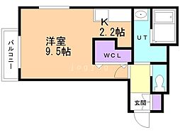 CORALHILLS 1Kの間取図画像