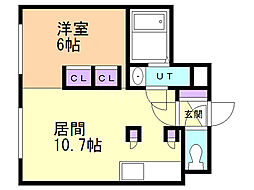 PROGRESS 1LDKの間取図画像