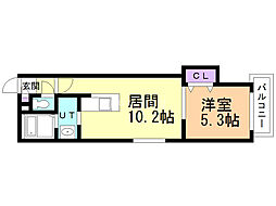 cocotte.Sta 1LDKの間取図画像