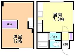 アーバンハウス富丘 1DKの間取図画像