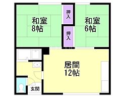 間取図画像 2LDK