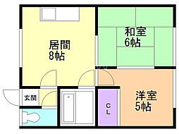 間取図画像 2LDK