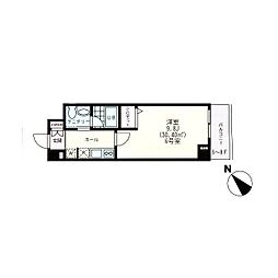 プリフェーム並木 1Kの間取図画像