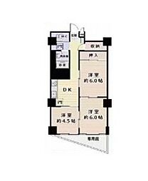 西川口ファミリーマンション 3LDKの間取図画像
