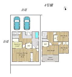 新築戸建 倉敷市中畝2丁目 第4 第一福田小学校・福田南中学