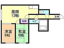 間取図画像 2LDK