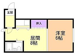 シャンブルクレール 2階