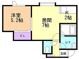 間取図画像 1LDK