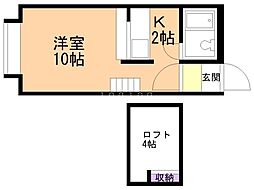 シャンブルクレール 2階