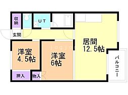 間取図画像 2LDK