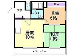 間取図画像 2LDK