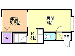 間取図画像 1LDK