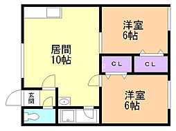 間取図画像 2LDK