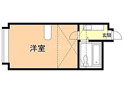 リッチフィールド 2階1Kの間取り