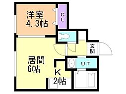 間取図画像 1LDK