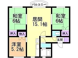 間取図画像 3LDK