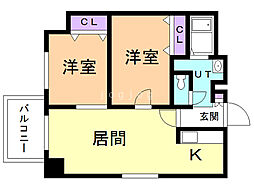 間取図画像 2LDK