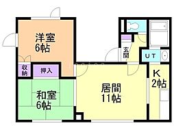 間取図画像 2LDK