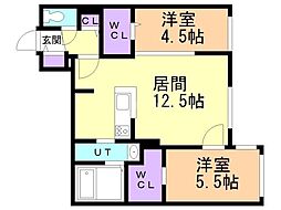 間取図画像 2LDK