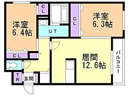 間取図画像 2LDK