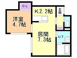 間取図画像 1LDK