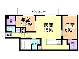 間取図画像 2LDK