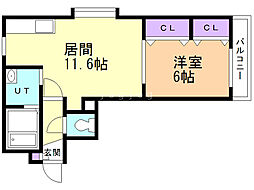 間取図画像 1LDK